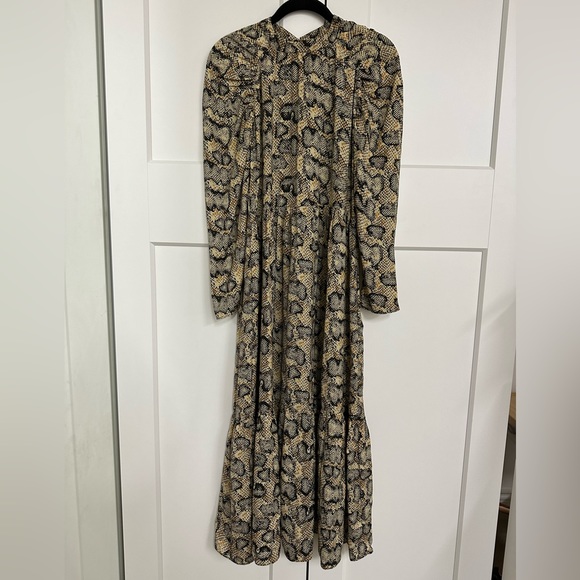 Zara Snake Print Maxi Dress - Picture 3 of 6